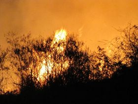7 waar we die avond bijna wild kamperen komt er een grote brand op ons af.jpg