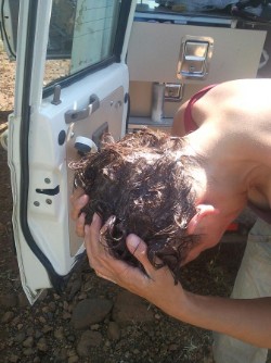 het jeukt een beetje, even haren wassen het jeukt een beetje, even haren wassen