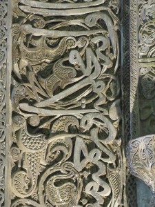 8 Detail van de mihrab (gebedsnis) van een Mongoolse sultan (uit 1310) in stuc uitgewerkt